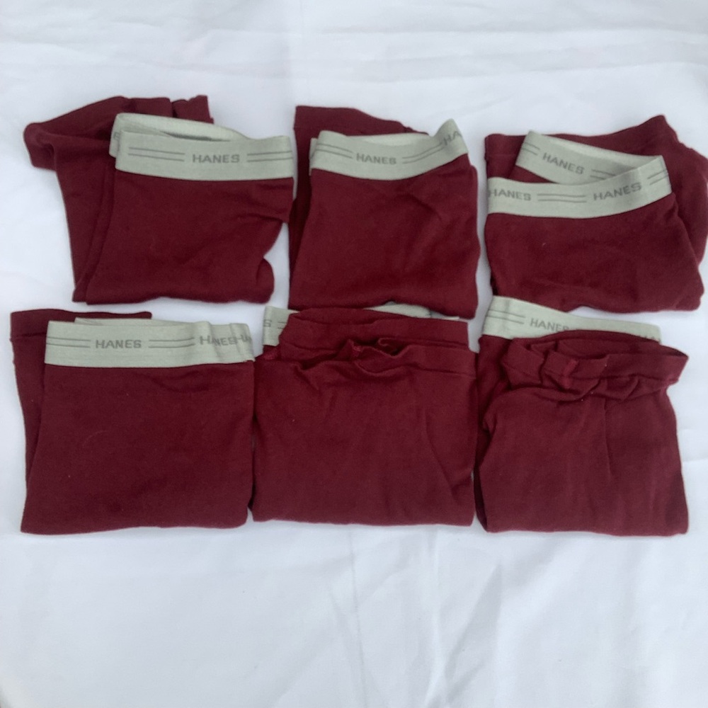 Leftover Color Red Hanes Boxer Briefs 6 ct.